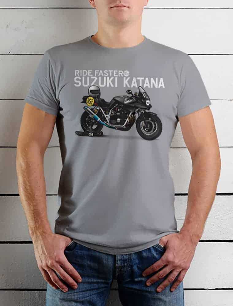 Ride Faster Suzuki Katana T-shirt (Grey) | GPBox