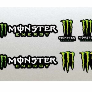 Monster Energy Racing Sticker Set X 6 Moto Bike Kart Car Motorbike Motor Bike Car Skate Helmets Laminated High Quality GPBox