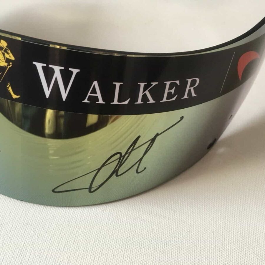 Fernando Alonso & Stoffel Vandoorne Hand Signed Replica Helmet Visor 1:1 McLaren F1 Helmets