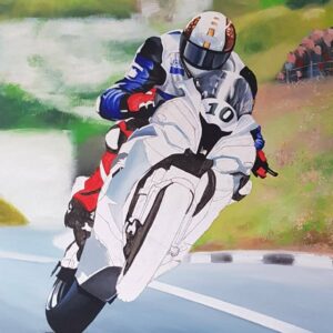 Peter Hickman limited edition art print by Jeff Rush
