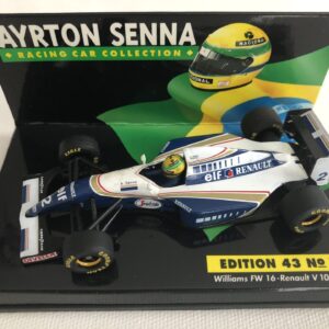 1994 Ayrton Senna | Williams FW16 Renault V10 | 1:43 LANG Diecast Model F1 Car Edition 43 No.7 Vintage F1 Teams by Classic Trax Limited