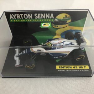 1994 Ayrton Senna | Williams FW16 Renault V10 | 1:43 LANG Diecast Model F1 Car Edition 43 No.7 F1 Model Cars by Classic Trax Limited