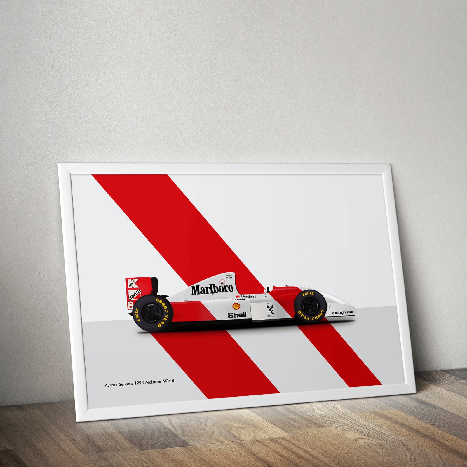 Ayrton Senna's 1993 McLaren MP4-8 - Marlboro super stripe