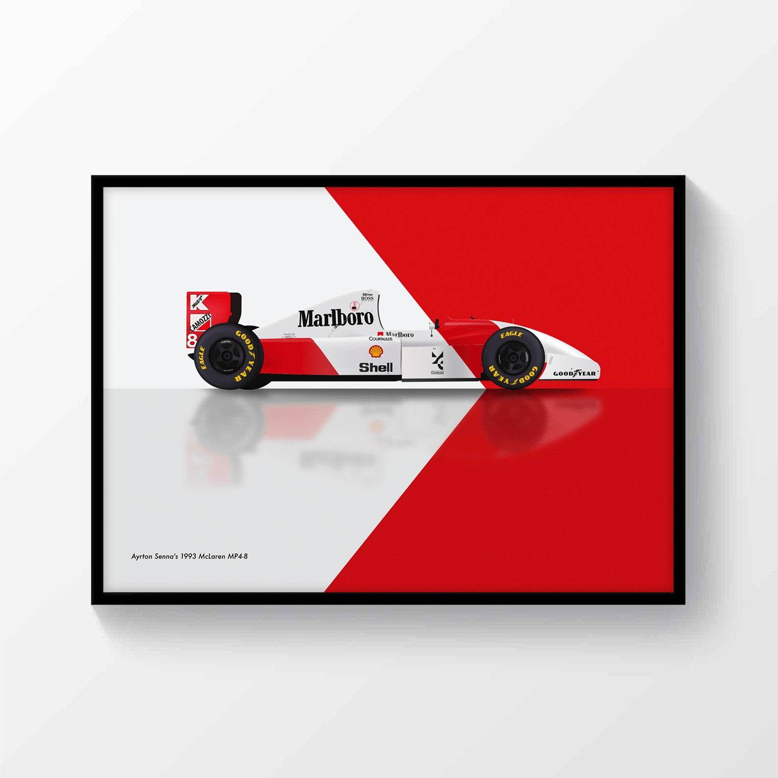 Ayrton Senna's 1993 McLaren MP4-8 - Marlboro landscape | GPBox