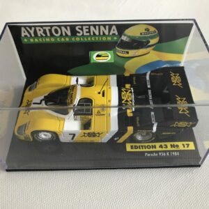 1984 Ayrton Senna Porsche 956 K LANG F1 1:43 Scale Diecast Racing Model Edition 43 No.17 by Classic Trax Limited