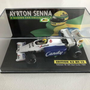 1984 Ayrton Senna Toleman TG 184-Hart Turbo LANG F1 1:43 Scale Diecast F1 Model Edition 43 No.13 Ayrton Senna by Classic Trax Limited