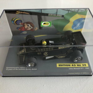 1985 Ayrton Senna Lotus Renault 97T Minichamps 1:43 Scale Diecast Model Car Edition 43 No.30 Product by Classic Trax Limited