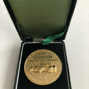 Nelson Piquet / Williams Honda - Constructors and Driver Championship Medal from 1987 Formula One Season  by Classic Trax Limited