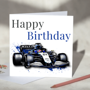 Williams Racing Formula One Team F1 Birthday Card