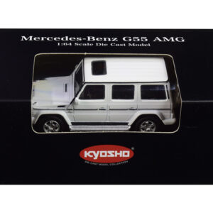 Mercedes Benz G55 AMG White 1/64 Diecast Model Car by Kyosho by Diecast Mania
