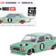 Datsun 510 Pro Street KDO510 Light Green (Designed by Jun Imai) "Kaido House" Special 1/64 Diecast Model Car by True Scale Miniatures