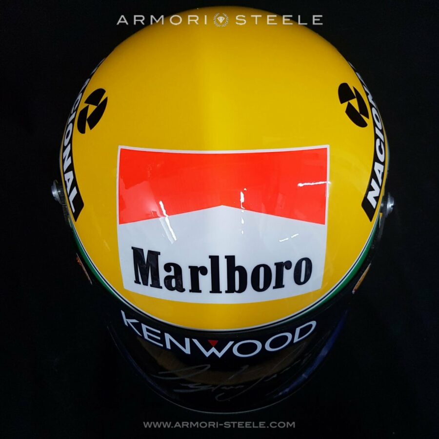 Ayrton Senna Signed Helmet 1993 Tribute Autographed Visor Full Scale 1:1 AS-00659 Ayrton Senna