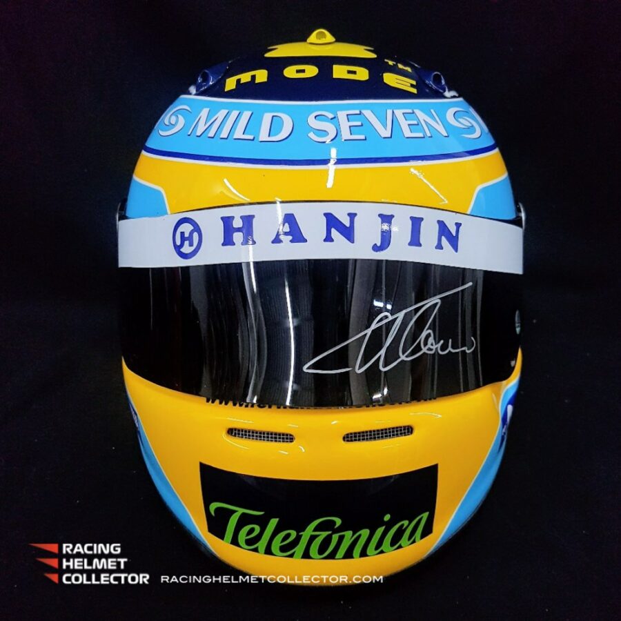 Fernando Alonso Signed Helmet 2006 Autographed Display F1 Renault Helmet Full Scale 1:1 AS-00948 Automotive