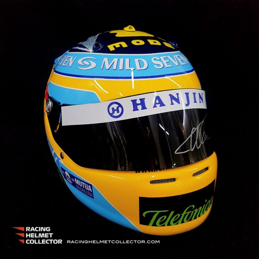 Fernando Alonso Signed Helmet 2006 Autographed Display F1 Renault Helmet Full Scale 1:1 AS-00948 Automotive