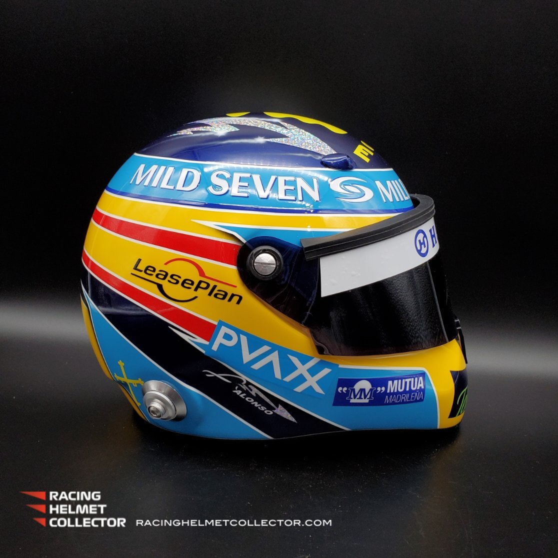 Fernando Alonso Signed Helmet Visor 2006 Renault Tribute