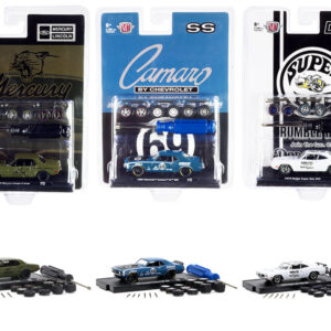 "Auto Wheels" 3 piece Car Set Release 9 Limited Edition to 6400 pieces Worldwide 1/64 Diecast Model Cars by M2 Machines Sports Car Racing Collectibles by Diecast Mania