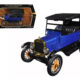 1925 Ford Model T Touring Blue Metallic with Black Top 1/24 Diecast Model Car by Motormax