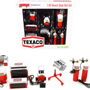 Garage Shop Tools #1 "Texaco Oil" Set of 6 pieces 1/18 Diecast Replica by GMP by Diecast Mania