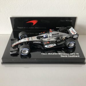 David Coulthard | McLaren Mercedes MP4-19 | Minichamps Diecast 1:43 (Team Edition) Sports Car Racing Model Cars by Classic Trax Limited