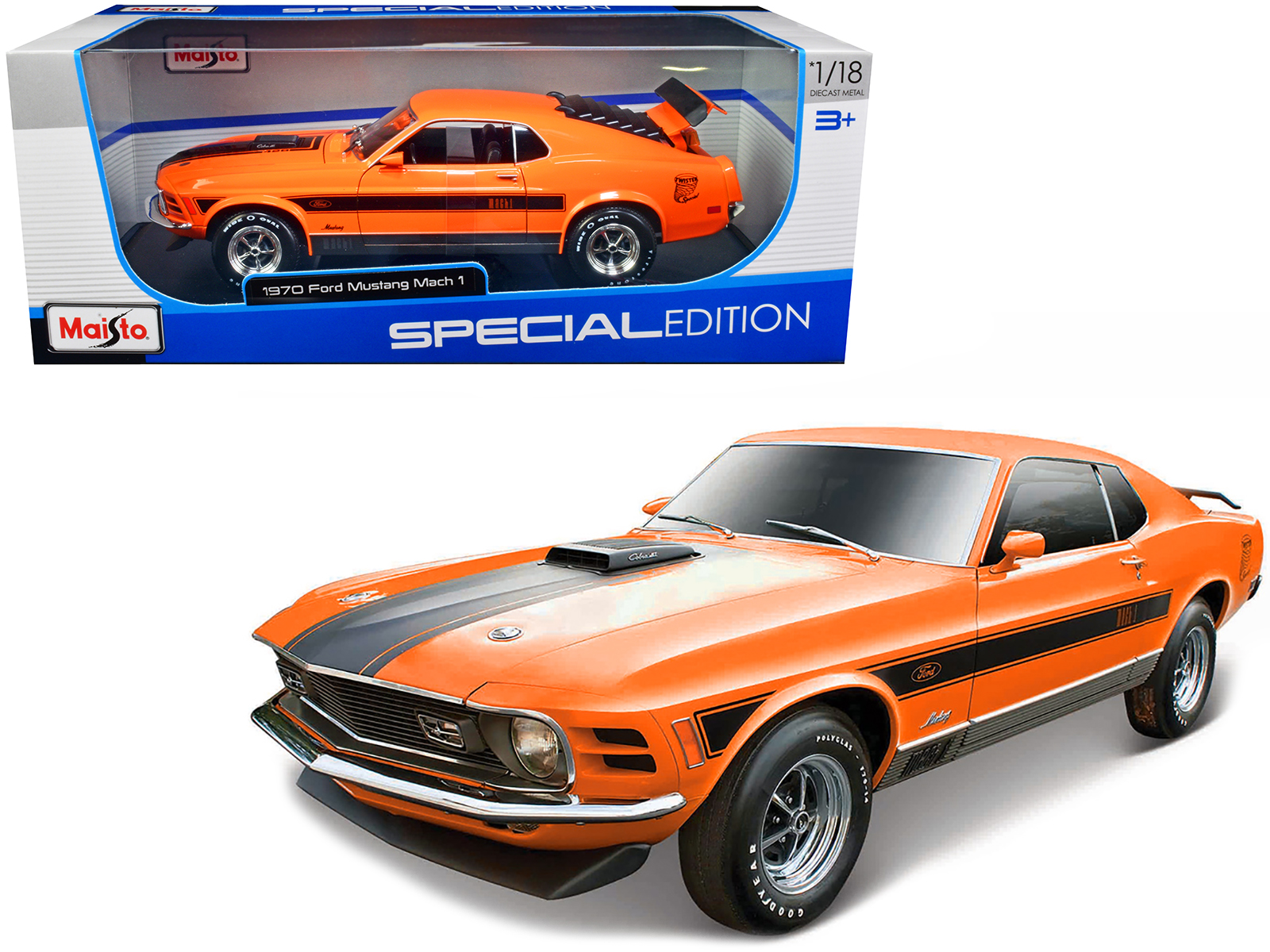 新品 Mustang Ford 1970 Mach  428 1 ミニカー