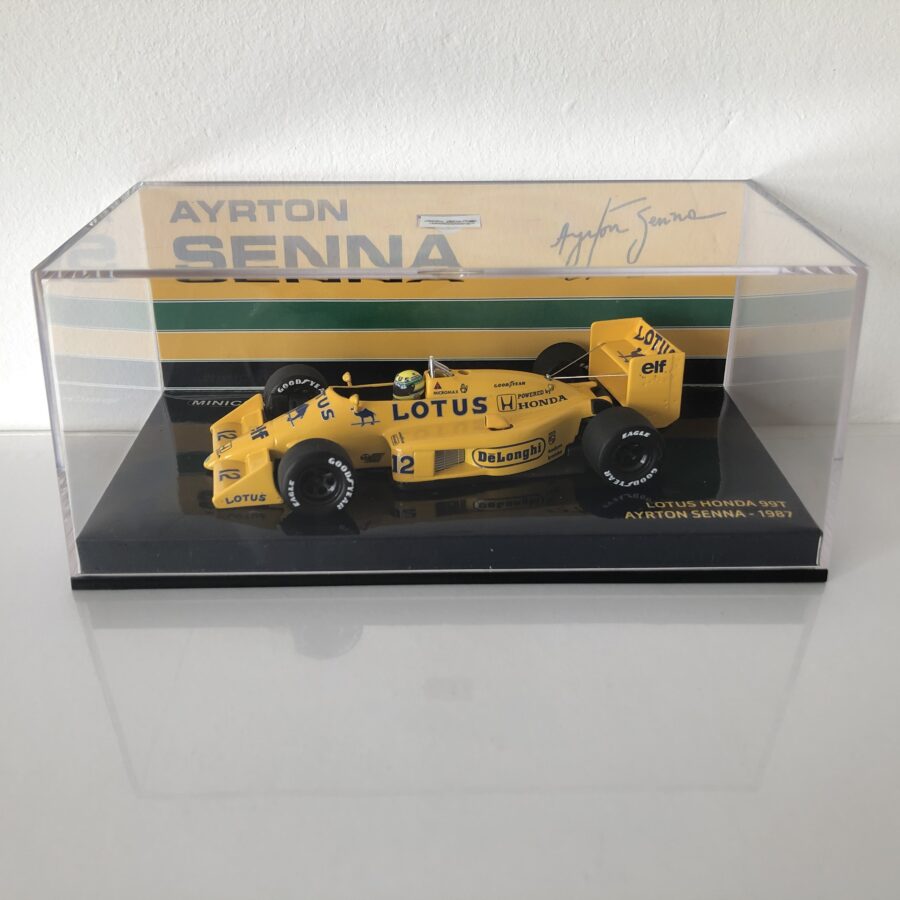 1987 Ayrton Senna Lotus Honda 99T Minichamps 1:43 Scale Ayrton Senna