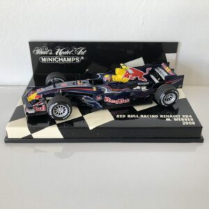 2008 Mark Webber | Red Bull Racing RB4 | Minichamps Diecast 1:43 Scale F1 Model Cars by Classic Trax Limited