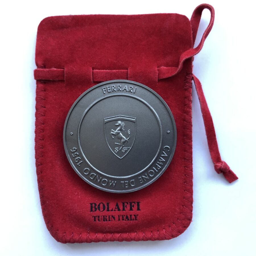 Official Ferrari F1 World Championship 1956 Bolaffi Medal / Coin Formula 1 Memorabilia
