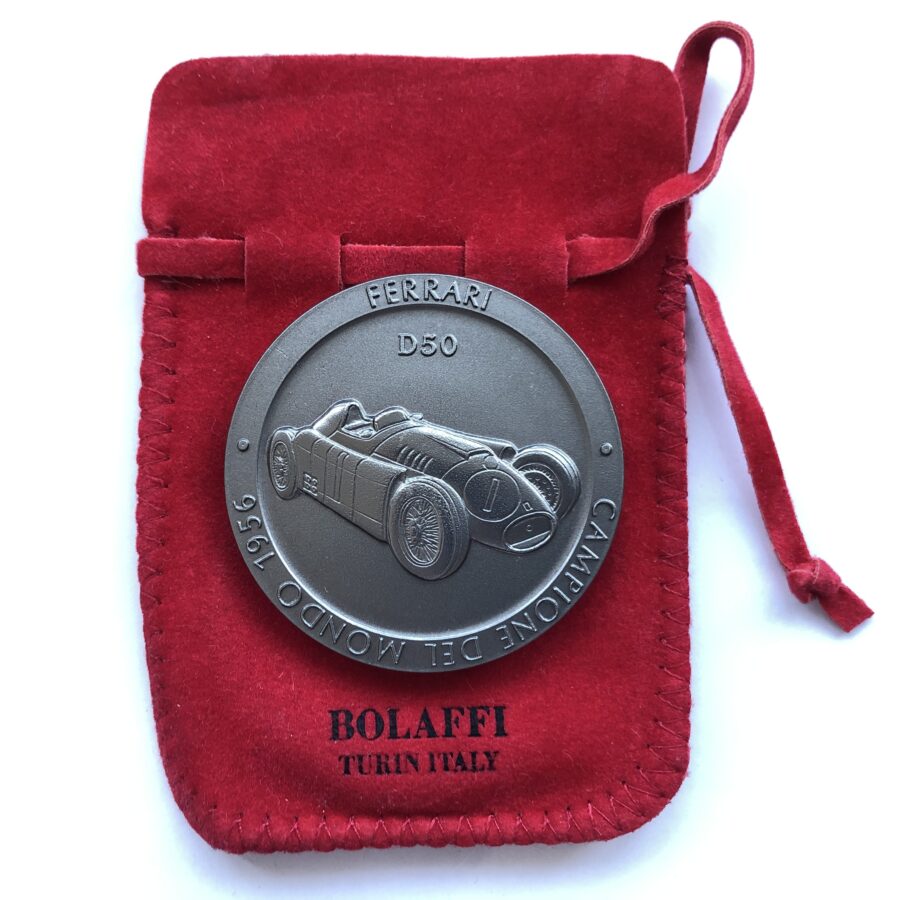 Official Ferrari F1 World Championship 1956 Bolaffi Medal / Coin Formula 1 Memorabilia