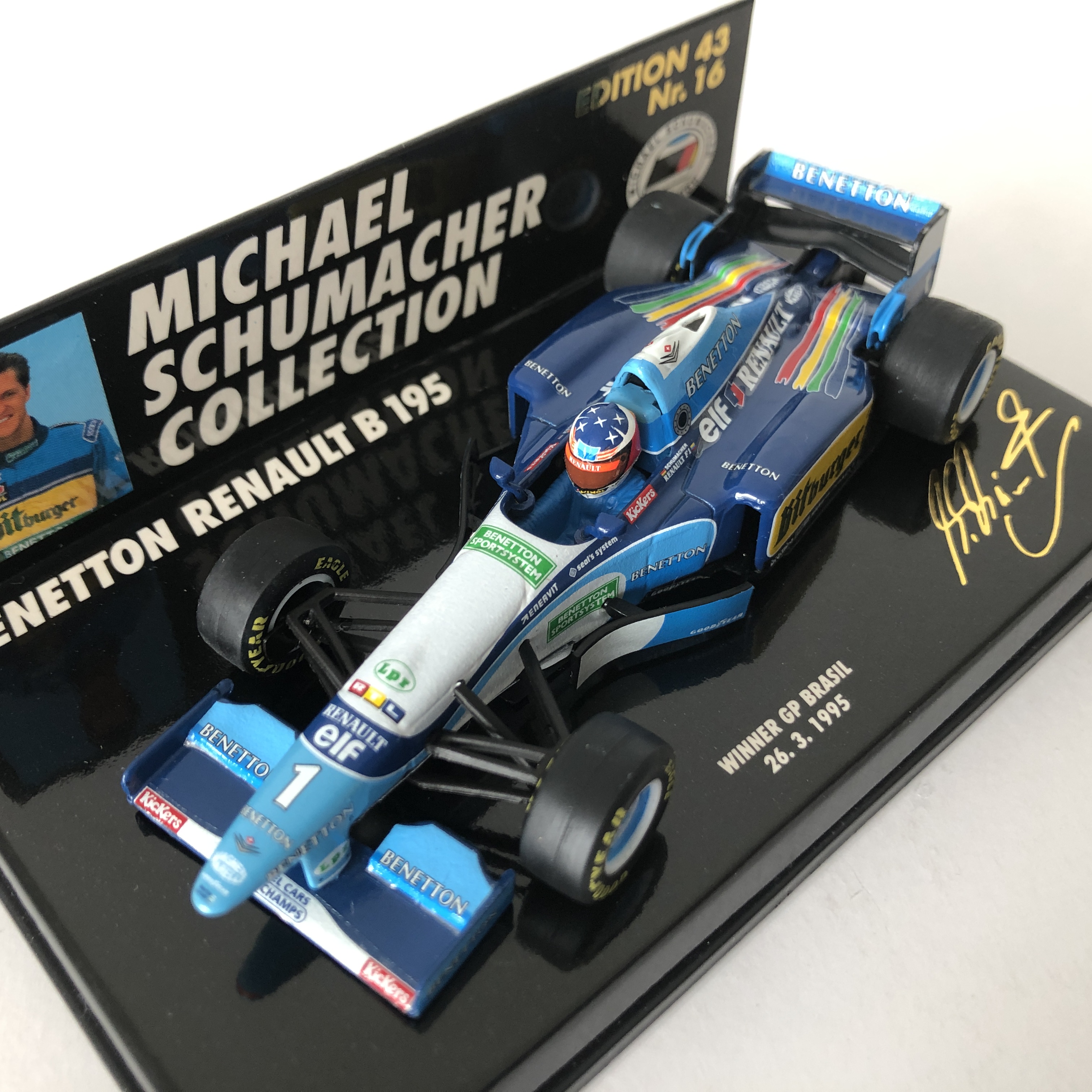 Minichamps 1:43 J. Herbert Benetton B195 #2 Winner British GP Formula 1  1995 417950802 model car 417950802 4012138753617