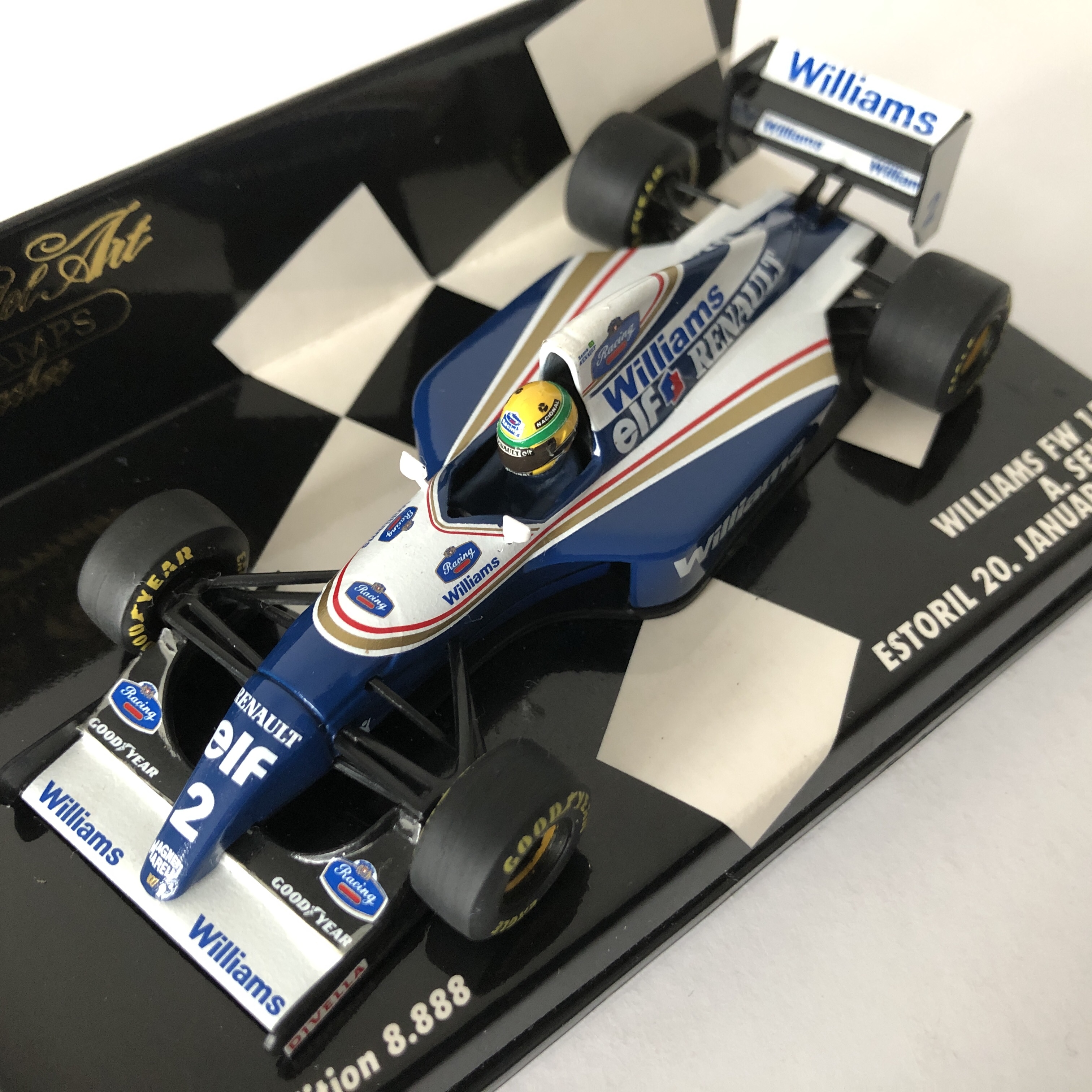 1/43 ミニチャンプス Williams Renault FW16 SENNA Minichamps 1:43 Ayrton Senna Williams FW16 #2 Pacific GP