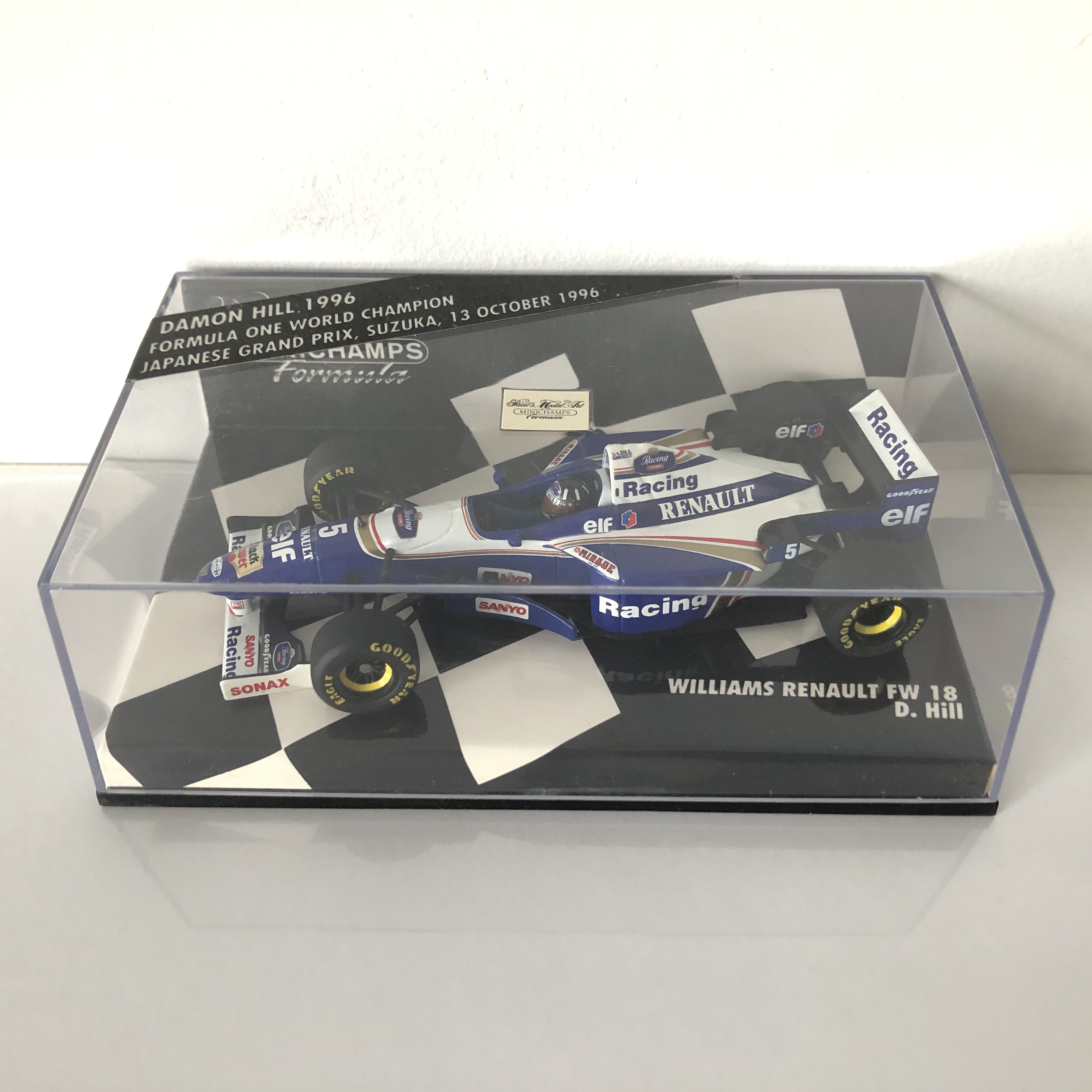 Williams F1 FW18 #5 Damon Hill 1996 World Champion 1:43