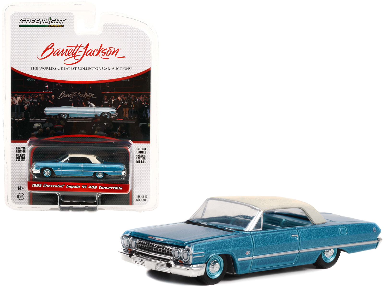 1963 Chevrolet Impala SS 409 Convertible Azure Aqua Blue