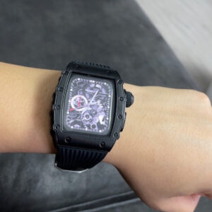 Richard Mille Style OEM Bands Watch Strap Case Black 40mm for Apple Watch S4 S5 S6 SE GPBox