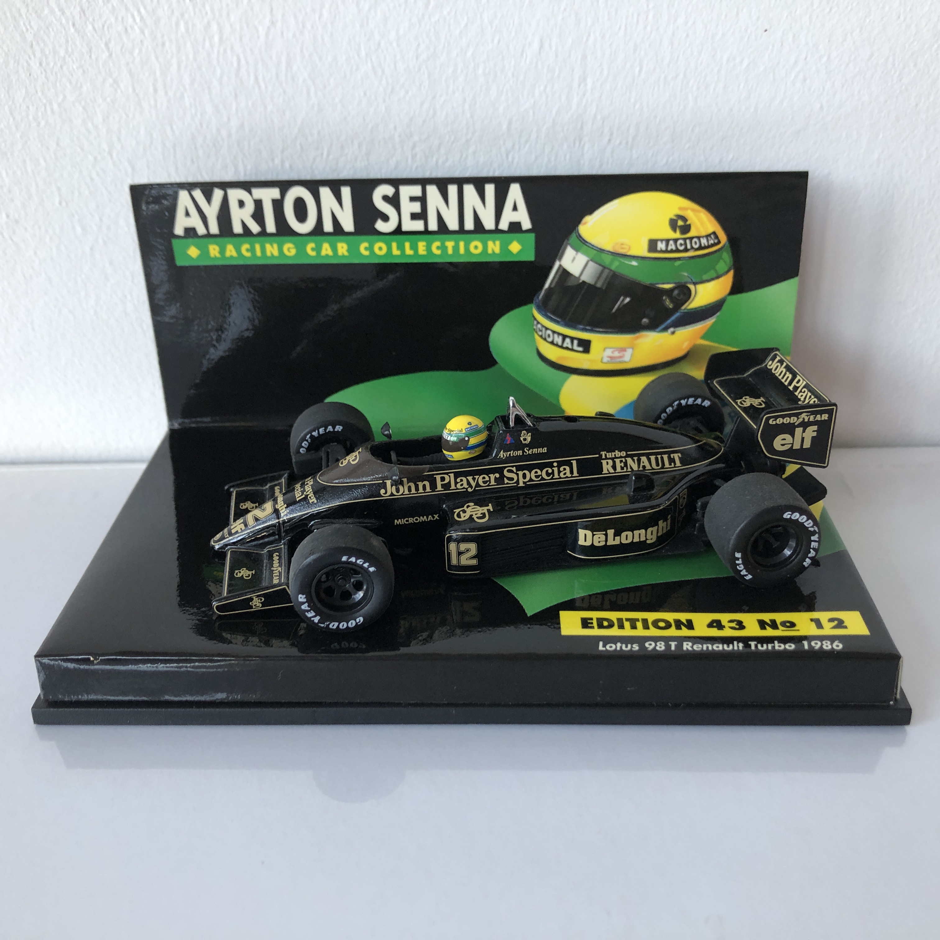 1986 Ayrton Senna Lotus Renault 98T LANG 1:43 Scale Diecast