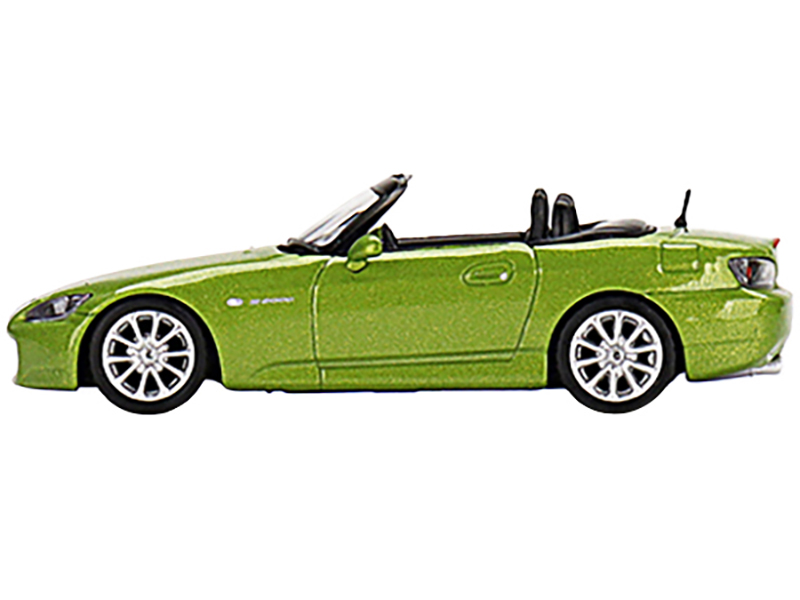 Honda S2000 (AP2) Convertible Lime Green Metallic Limited Edition to 1800 pieces Worldwide 1/64 Diecast Model Car by Mini GT Automotive