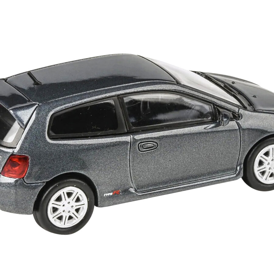 2001 Honda Civic Type R EP3 Cosmic Gray Metallic 1/64 Diecast Model Car by Paragon Models Automotive
