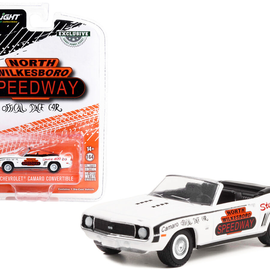 1969 Chevrolet Camaro Convertible "North Wilkesboro Speedway Official Pace Car" (North Carolina) "Hobby Exclusive" Series 1/64 Diecast Model Car by Greenlight Automotive