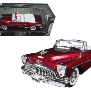 1953 Buick Skylark Burgundy 1/18 Diecast Model Car by Motormax Sports Car Racing Collectibles by Diecast Mania