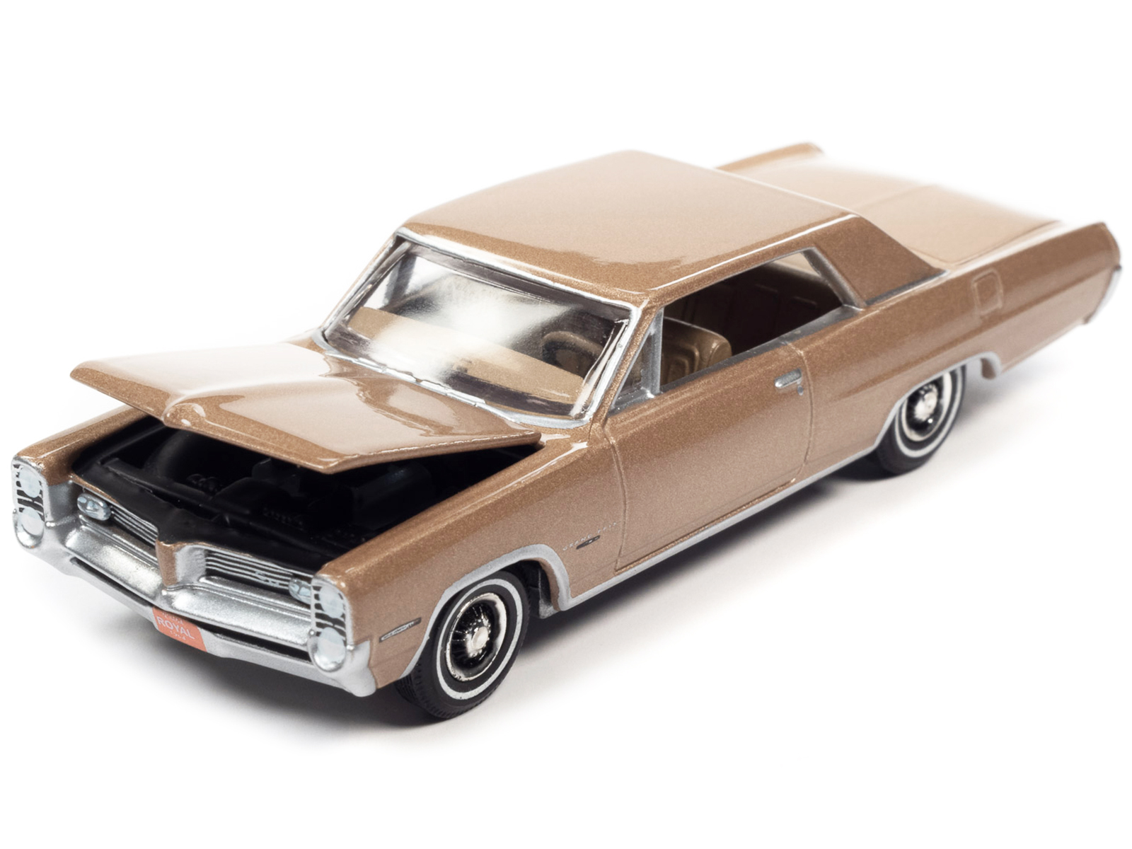 1964 Pontiac Grand Prix Royal Bobcat Saddle Bronze Metallic Vintage Muscle Limited Edition 1 64 Diecast Model Car by Auto World GPBox