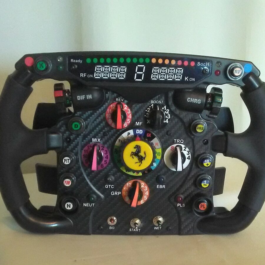Ferrari Full Size Replica Steering Wheel F1 Jackets