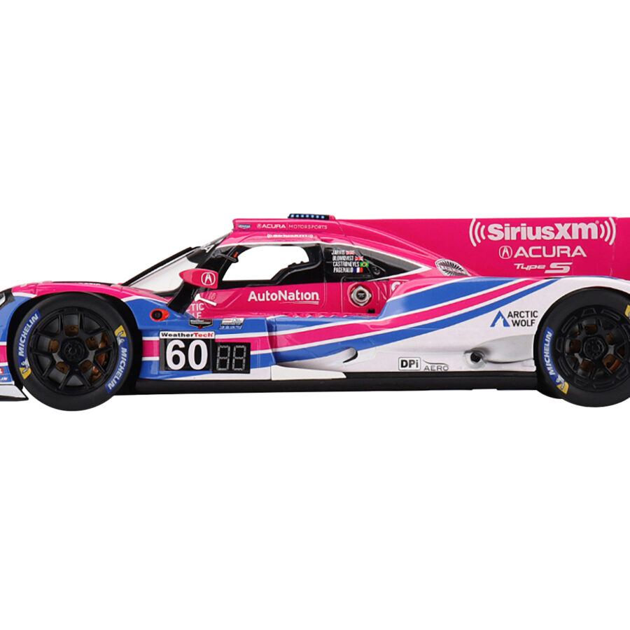 Acura ARX-05 DPi #60 Tom Blomqvist - Helio Castroneves - Oliver Jarvis - Simon Pagenaud "Meyer Shank Racing" Winner DPi Class IMSA 24 Hours of Daytona (2022) 1/18 Model Car by Top Speed Automotive