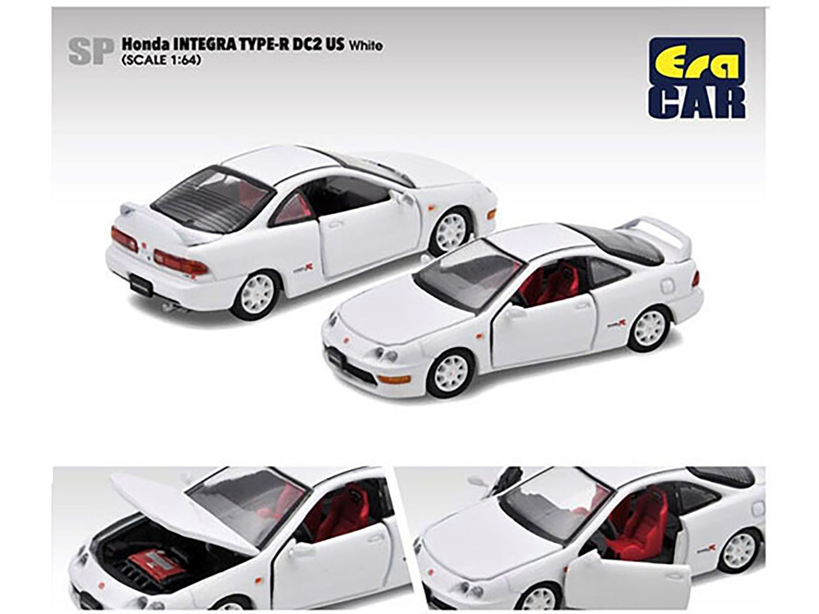 One Model 1:18 Honda Integra Type-R DC2 Late Version White