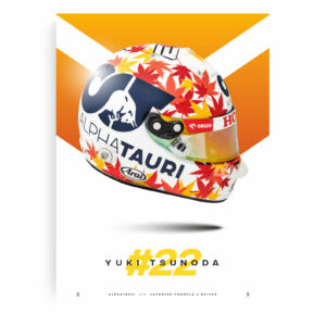 Yuki Tsunoda #22 Print, Formula 1 2023 | GPBox