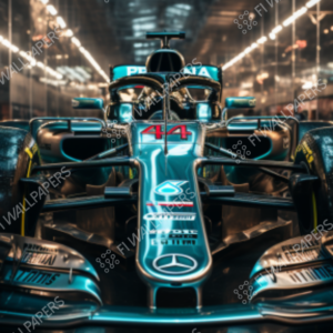 Mercedes AMG Petronas Formula 1 Team Lewis Hamilton 44 Chrome Silver Arrow livery 4K HD iPhone F1 Wallpaper Download GPBox