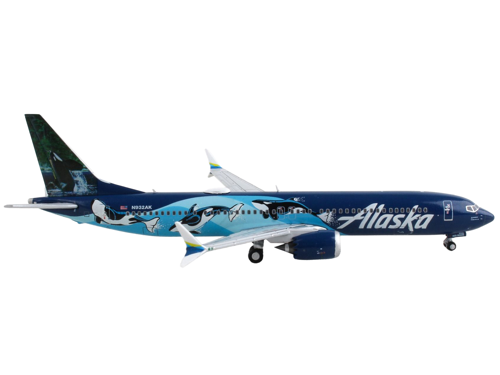 Alaska Airlines B737-400⭐️Disney 1:400⭐️ Phoenix Models Alaska Airlines B737-800W Reg# N570AS 1:400