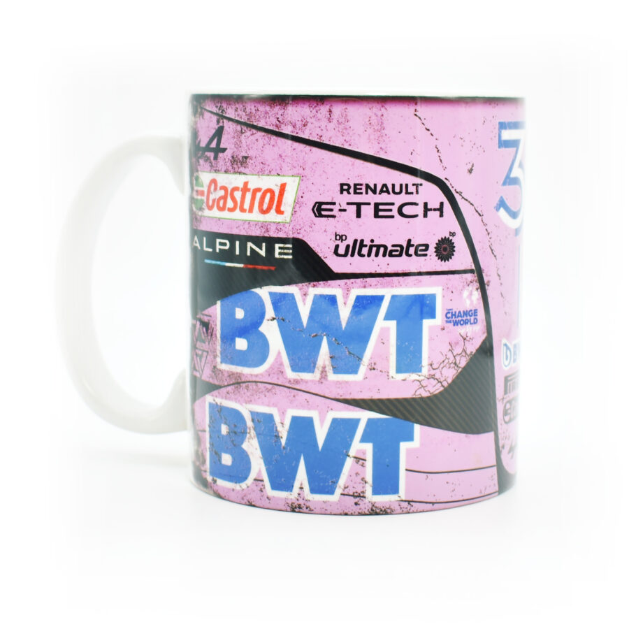 Ocon #31 Pink 2023 F1 Mug / Formula One Racing / Race Car / Pierre / Esteban / Carbon / Alpine / Coffee Cup / Gift Ideas Formula 1 Memorabilia