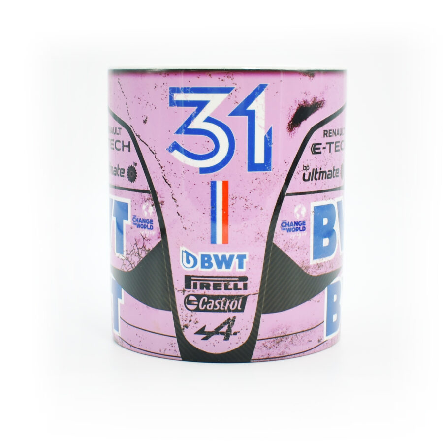 Ocon #31 Pink 2023 F1 Mug / Formula One Racing / Race Car / Pierre / Esteban / Carbon / Alpine / Coffee Cup / Gift Ideas Formula 1 Memorabilia