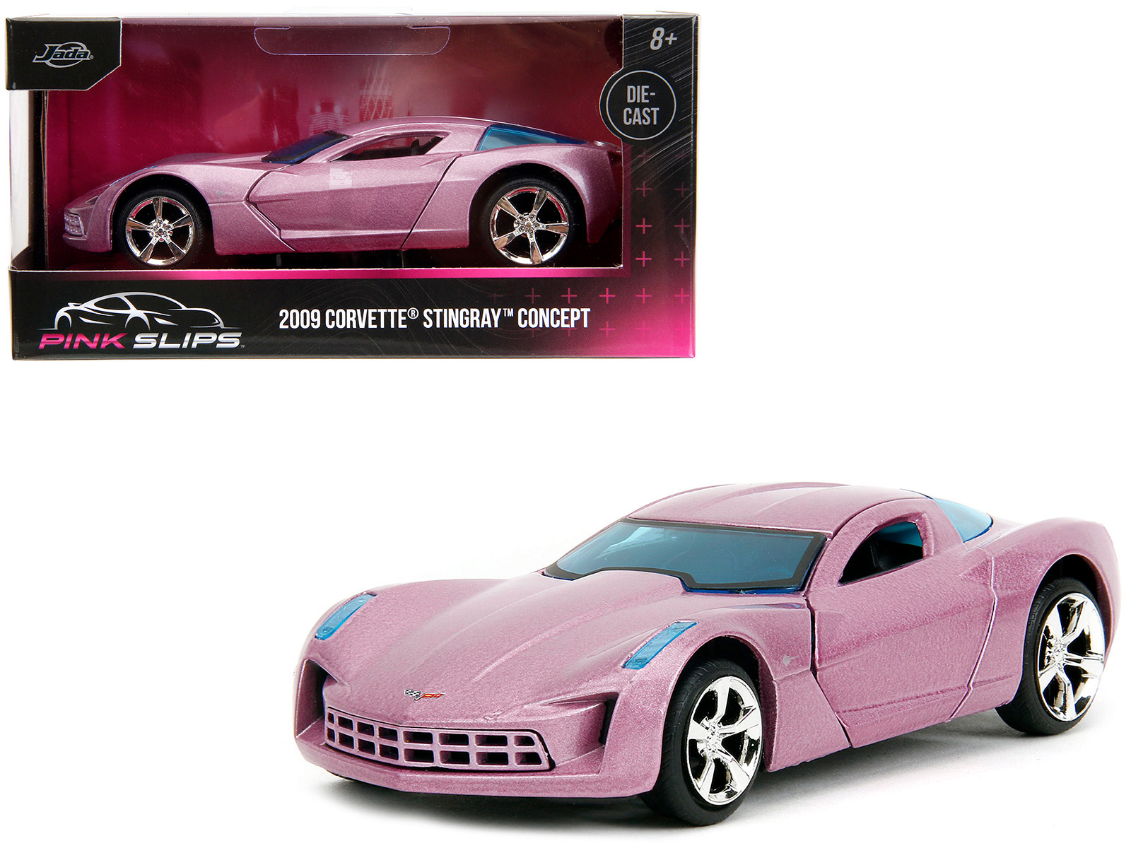 ミニカー 1:24 2009 CORVETTE STINGRAY CONCEPT 2009 Chevrolet Corvette Stingray Concept Red with Black