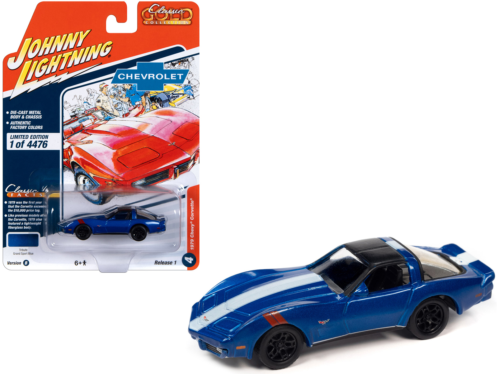 1979 Chevrolet Corvette Grand Sport Blue Metallic with White