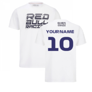 2022 Red Bull Racing Team Graphic Tee (White) (Your Name)  by Race Crate